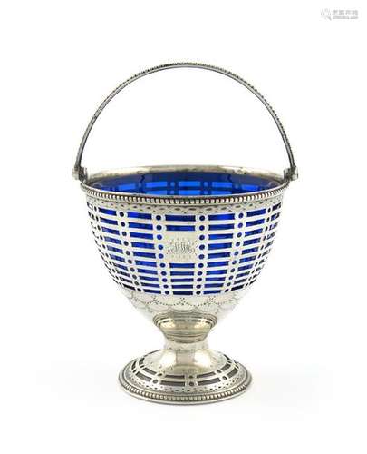 A George III swing handled sugar basket, by Willia…