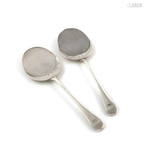 A pair of silver egg servers, by Asprey and Co., L…