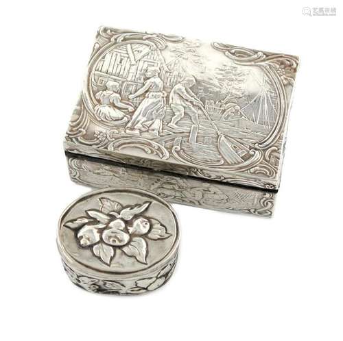 A German silver box, by Neresheimer of Hanau, with…