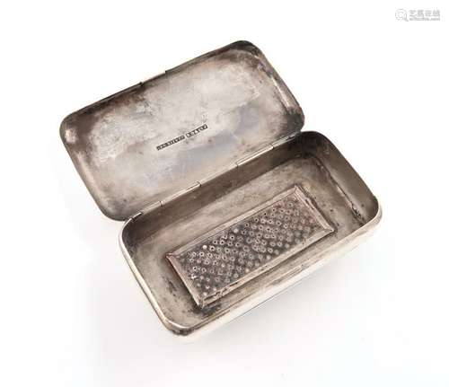 A 19th century New Zealand silver tobacco/vesta bo…