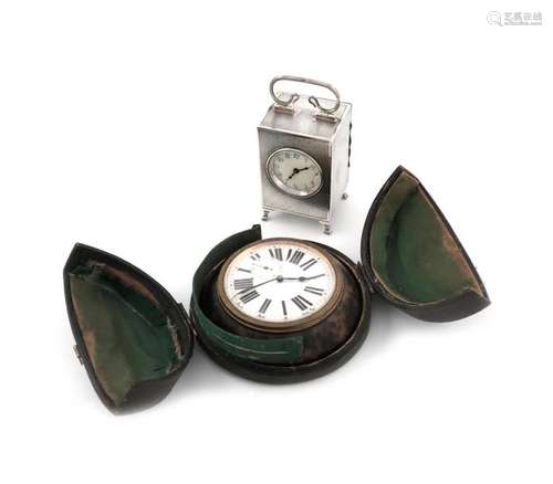 Λ An Edwardian silver clock, by H. Clifford Davis,…