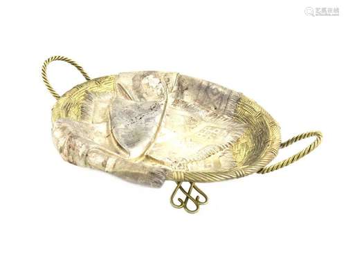 A 19th century Russian parcel gilt silver trompe l…