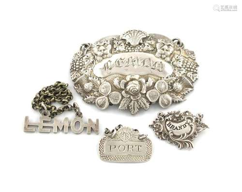 A small collection of four antique silver and elec…