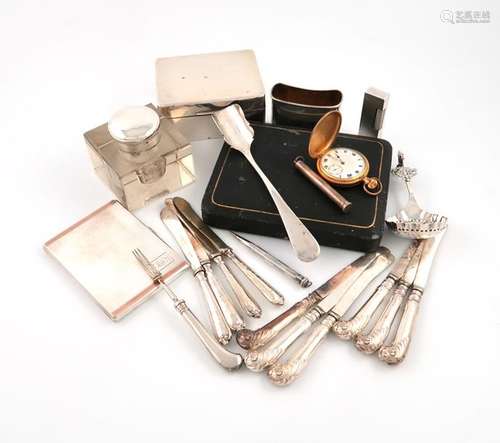 A mixed lot of silver items, various dates and mak…