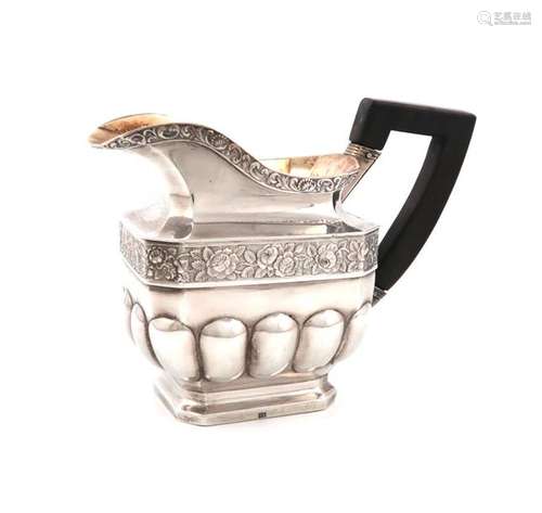 A 19th century Russian silver cream jug, assay mas…