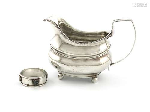 A George III silver cream jug, probably by Thomas …