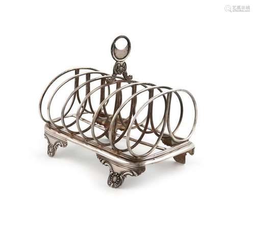 A William IV silver seven bar toast rack, possibly…