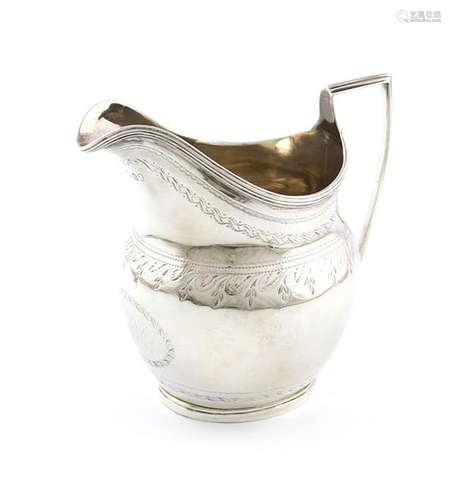 A George III silver cream jug, by Crispin Fuller, …