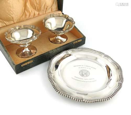 A Victorian silver plate, by Robert Garrard, Londo…