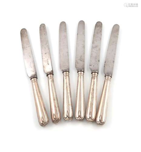 A set of six Victorian silver Hanoverian Thread an…