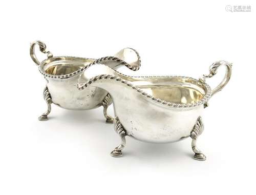 A pair of silver sauce boats, by Williams Limited,…