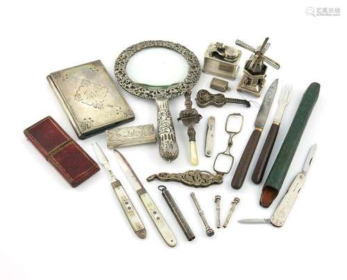 A mixed lot of silver items, various dates and mak…