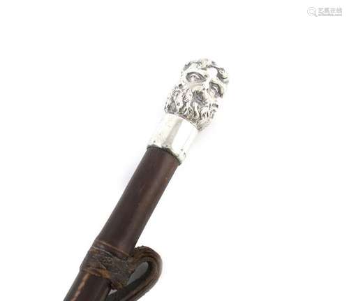 A Victorian silver handled umbrella, by F B Thomas…