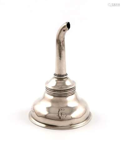 A George III Irish silver wine funnel, by William …