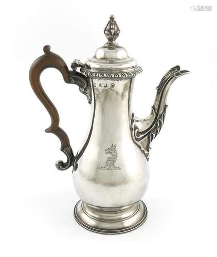 A George III silver coffee pot, by William and Jam…