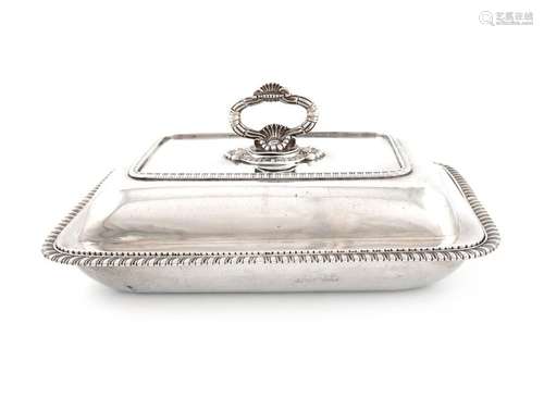 A George III silver entrée dish and cover, marks w…