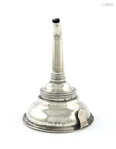 A George III silver wine funnel, by Crispin Fuller…