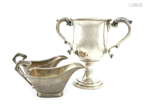 A pair of silver sauce boats, by William Neale Lim…