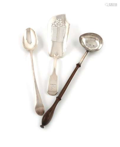 A mixed lot of silver flatware, comprising: a Geor…