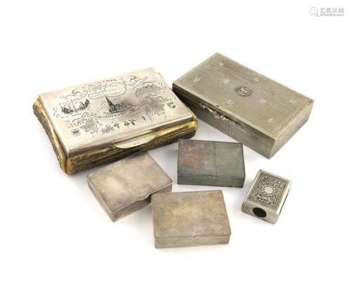 A mixed lot of silver items, comprising: an Austri…