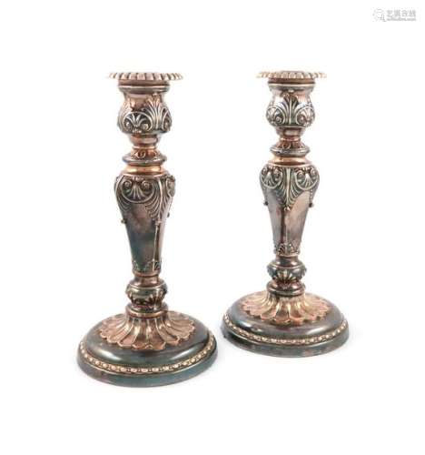 A pair of early 19th century old Sheffield plated …