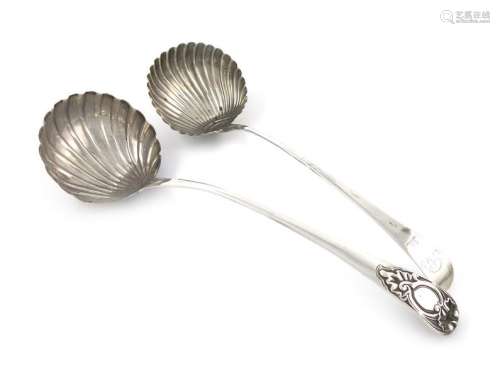 A George III silver Old English pattern soup ladle…
