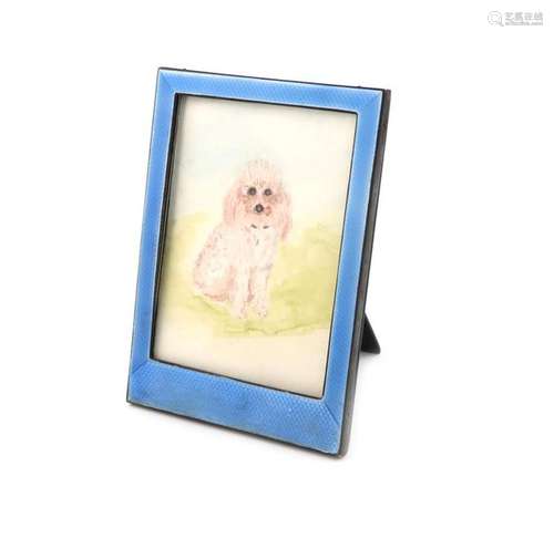 A silver and enamel photograph frame, by Charles S…