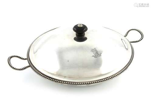 A Victorian silver two handled vegetable dish and …