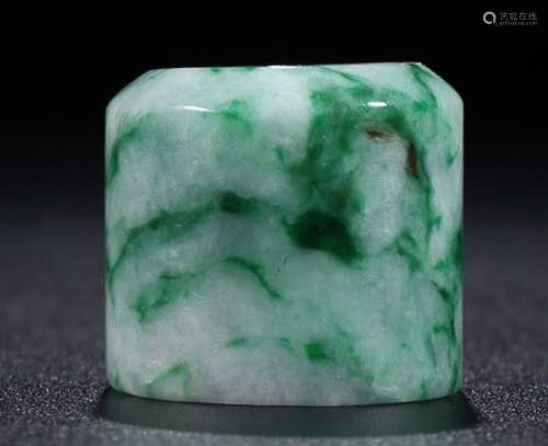 ICE FLOWER GREEN JADEITE RING