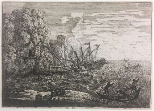 Claude LORRAIN. Lot of two etchings1600 1682 The t…