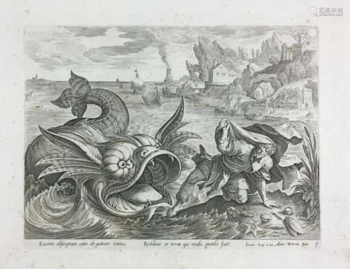 Anthonie WIERIX. Anversa 1552 ca. 1624 Giona ribut…