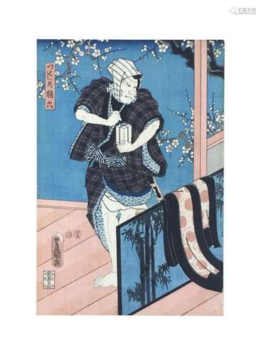 Utagawa KUNISADA. 1786 1864 Character with a scarf…