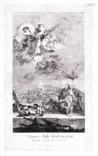 Lorenzo TIEPOLO. 1736 1776 S. Tecla. Etching and b…