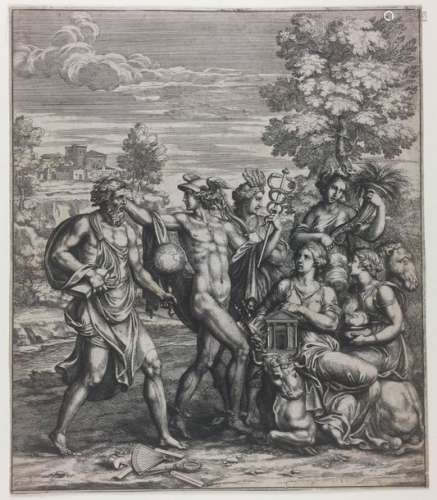 Anonimo. Ptolomaeus with deities. XVIth centuryEtc…