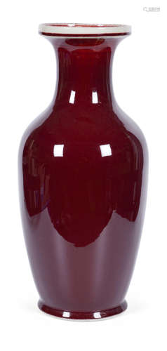 60年代　紅釉瓶
