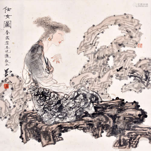 盧延光 仕女圖