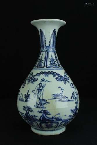 Large Chinese Ming Porcelain Blue&White Vase