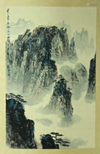 Chinese Scroll Painting Signed by Wei Zi Xi