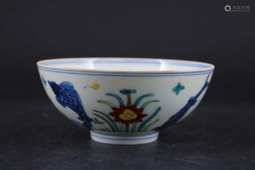 Chinese Ming Porcelain DouCai Bowl