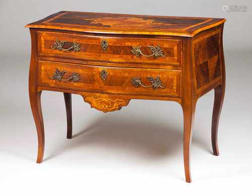 A D.José / D.Maria chest of drawersRosewood and rosewood veneered with various timbers