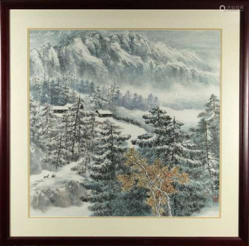 Chinese Painting, Snow Landscape