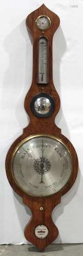 English Regency rosewood barometer