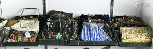 (lot of 36) Ladies evening handbag group, consisting of