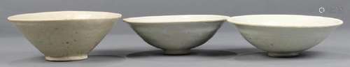 (lot of 3) Vietnamese glazed ceramic bowls, Ly