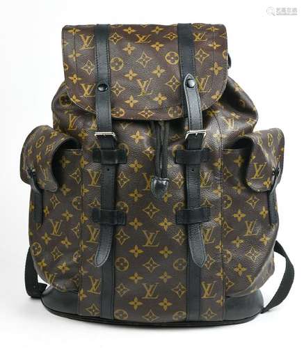 Louis Vuitton style Christopher backpack, executed in