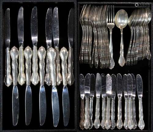 (lot of 64) Gorham sterling partial flatware service in