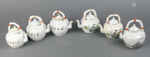 Chinese Small Porcelain Teapots