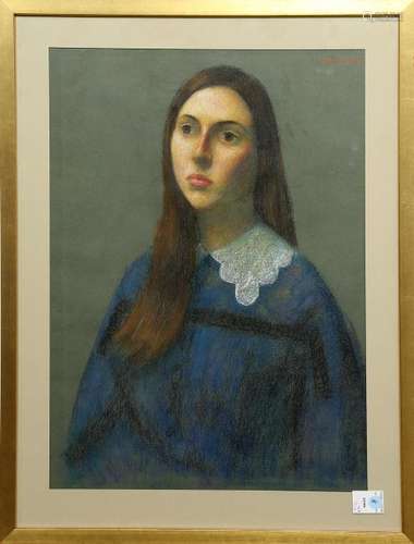 Portrait of a Young Lady, pastel