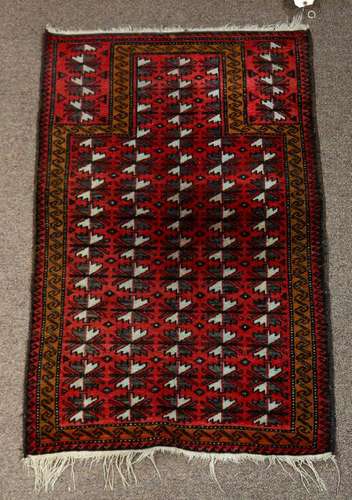 Belouch prayer rug, 2'8