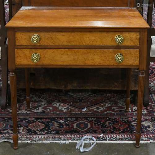 Sheraton cherry dressing table, circa 1810, with